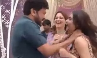 Chiranjeevi suddenly attacks Keerthy Suresh on sets - Video goes viral
