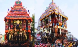 Madurai Meenakshi Amman Temple's Chithirai Thiruvizha Chariot Procession Draws Throngs of Devotees! Resonating Chants of 