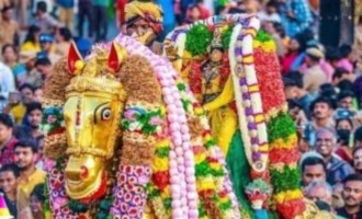 Madurai Chitrai Festival: Kalalhakar descends in Vaigai river with Govinda Kosha of devotees