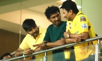 Celebrities in CSK RR Match IPL 2023 Leo Ponniyin Selvan Stars Viral Photos at Stadium Latest
