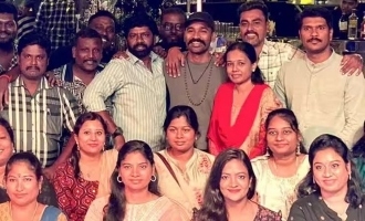 Dhanush takes time off from 'D50' shooting for a reunion with school friends