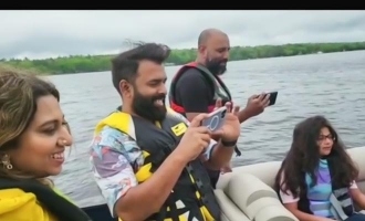 Rambha and her kids enjoy an unexpected adventurous trip with Santhosh Narayan and Dhee - Viral video