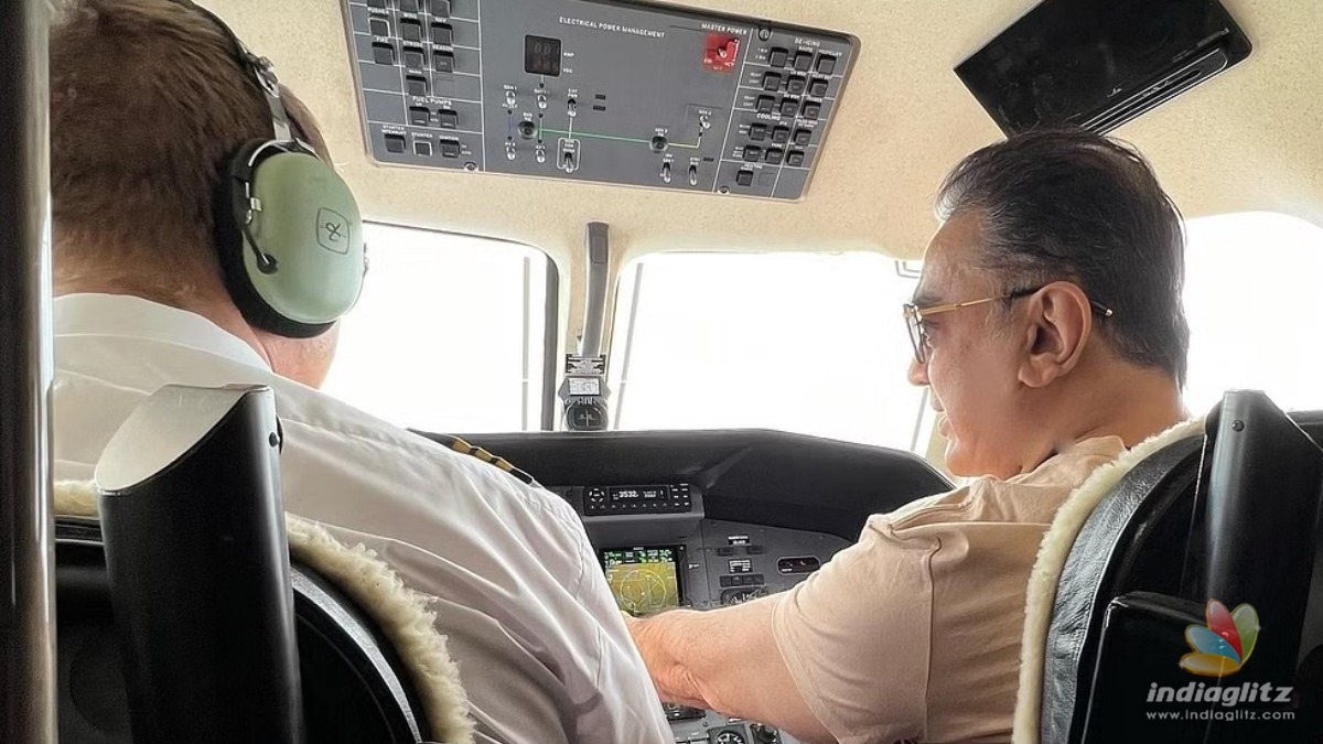 Whoa! Kamal Haasan copilots airplane at 22000 feet altitude -  Is there anything he cant do?