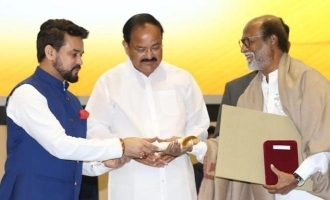 Superstar Rajinikanth receives the Dada Saheb Phalke Award