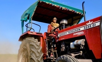 Tamil heroine turns farmer during corona lockdown!