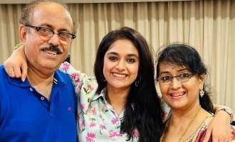 Keerthy Suresh shares adorable pics from a baby to a young adult with her dad 