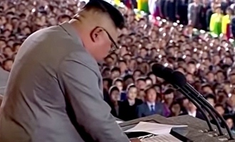 North Korean leader Kim Jong-un cries and begs for forgiveness; video goes viral