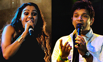 Andrea and Karthik perform in Live Concert