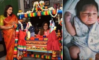 Cradle ceremony held for Meghana Raj's baby