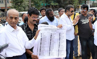 Nadigar Sangam documents burnt