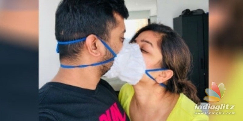 Actress shares corona kiss photo, asks people to romance responsibly!