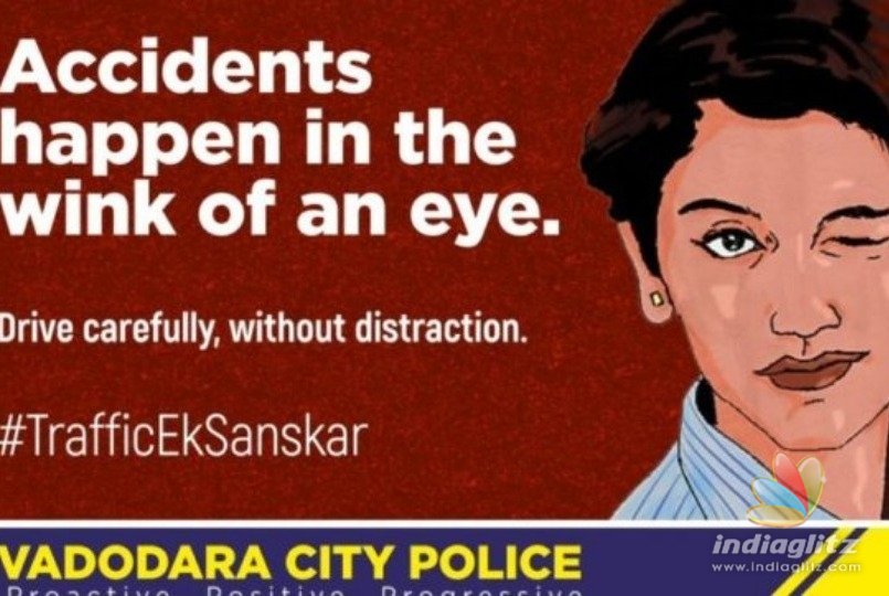 Gujarat police warning with Priya Shankar Varrier 