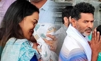Prabhu Deva visits Tirupati temple with wife Himani and newborn daughter, pics go viral