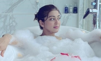 Pranitha Subash once again shares pictures from the bathtub!