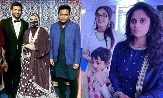 Ajith Kumar's family spotted at AR Rahman's daughter's wedding reception! - Viral photos