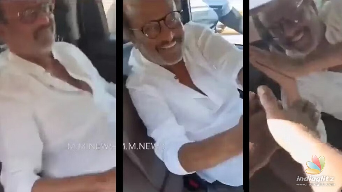 Superstar Rajinikanth mobbed by fans at new shooting location of Thalaivar 170
