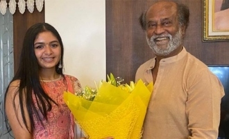 Shankar's daughter actress Aditi Shankar meets Superstar Rajinikanth