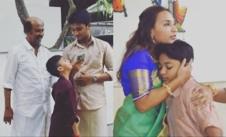 Superstar Rajinikanth's homely Diwali celebrations with grandsons and family pics go viral