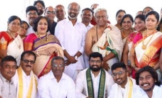 Superstar Rajinikanth's emotional words after celebrating two family functions together
