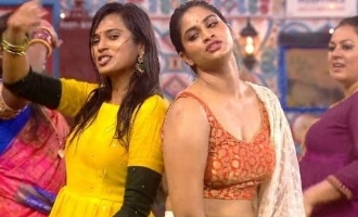 Ramya Pandian and Shivani Narayanan rain dance makes Diwali hotter