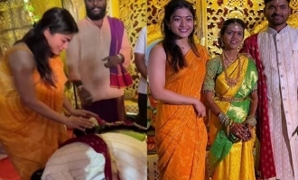 Rashmika Mandanna's ultra cute video of blessing newlyweds who fell at her feet goes viral