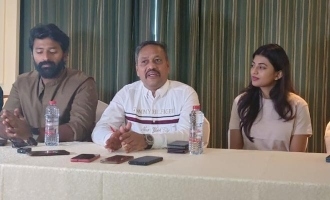 Dubai industrialist produce Shanthanu Bhagyaraj in Ravana Kottam audio launch in Dubai
