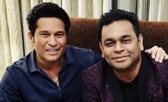 Isaipuyal A.R. Rahman's sudden meeting with Master Blaster Sachin Tendulkar - Pic makes fans ecstatic