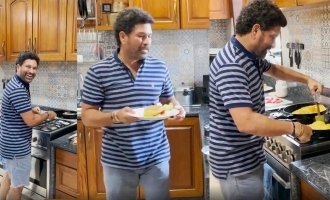 Sachin's fantastic flip - Cooking video goes viral