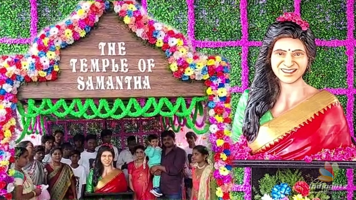Samantha temple inaugurated after special pooja 