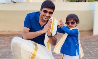 Actor Sathish feels elated and poses along with his daughter! - Viral photos