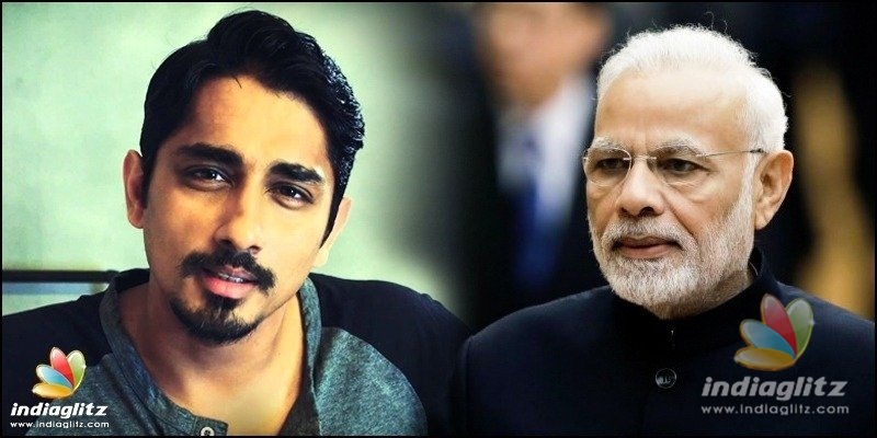 Siddharth lashes out at PM Modi!