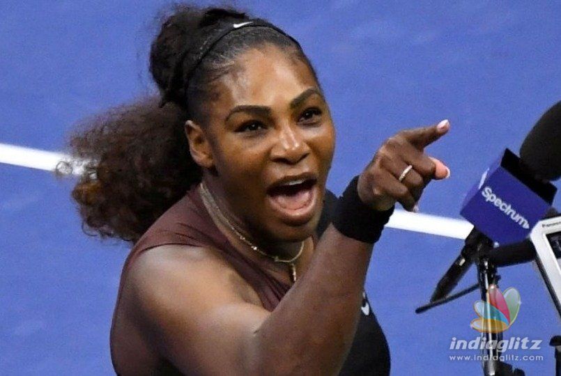 Video: Serena Williams first loses cool, then loses match