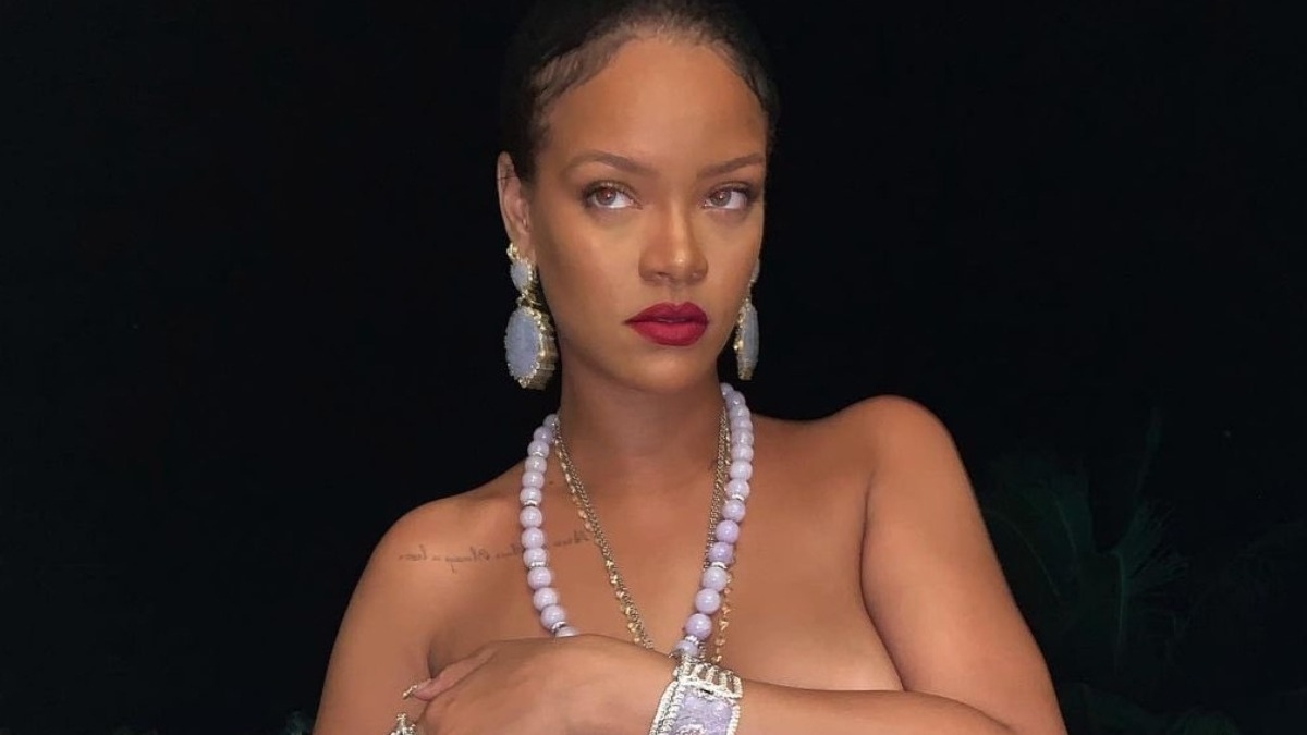 Rihanna shares topless picture wearing necklace of Hindu ...