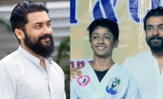 Actor Suriya's Son Dev Goes Viral: Achieves Black Belt in Karate at 14!