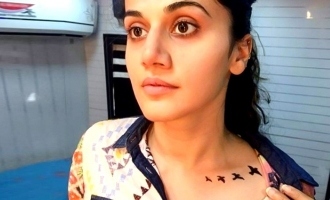 Tapsee Pannu breaks the secret behind new tattoo on her body - Malayalam  News 