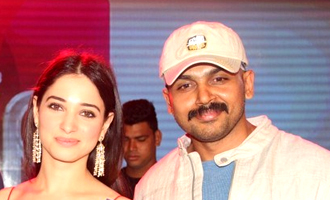 I will keep competing with Karthi in all things  :  Tamannah