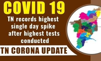 COVID 19 - TN records highest single day spike after highest tests conducted