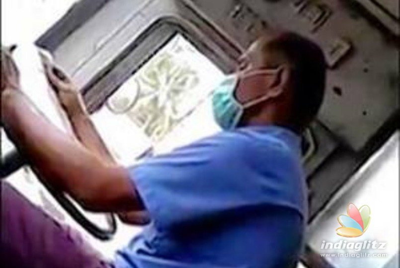 Video: Chennai bus driver casually reads newspaper while driving