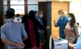 Ajith and Shalini visit hospital wearing masks has fans worried