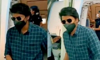 Thalapathy Vijay arrives in style at Chennai airport - Video goes viral