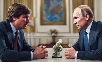 Exclusive: Vladimir Putin Speaks to Tucker Carlson Amid Media Crackdown