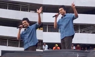 Thalapathy Vijay Malayalam Speech in GOAT Shooting Spot Kerala Festival Vibe Latest Video Viral