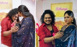 Vijay TV Pugazh baby daughter name Pu Rithanya wife Bensi