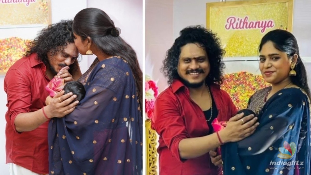 Vijay TV Pugazh announces the name of his newborn daughter