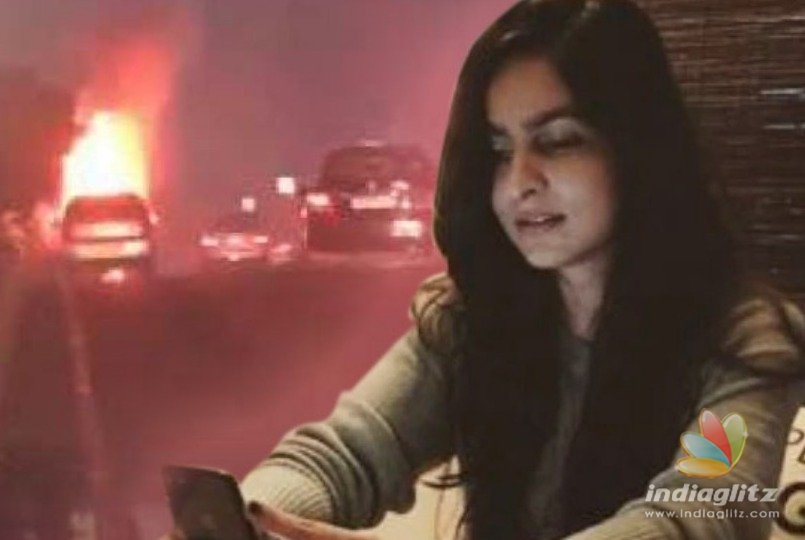 Shocking! Uber car carrying Vijays stylist burns to ashes