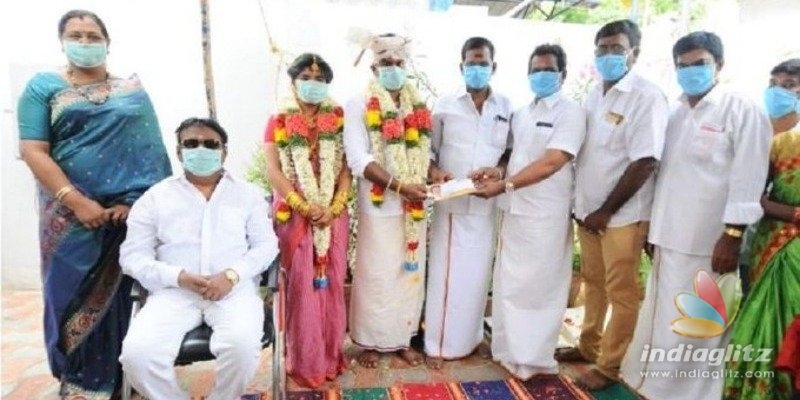 Captain Vijayakanth conducts masked wedding amidst coronavirus Janata Curfew