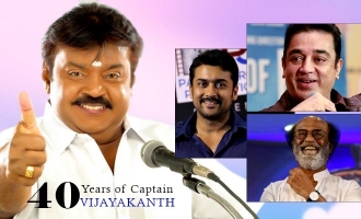 Vijayakanth completes 40 years in cinema: stars heap praise on the legend