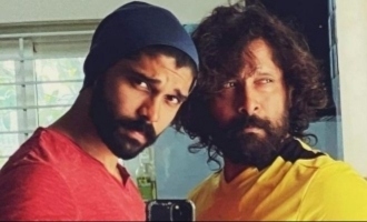 Chiyaan Vikram and Dhruv Vikram's latest mass photo confuses fans to the max