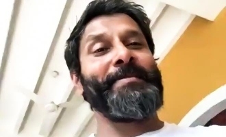Did Chiyaan Vikram release this video after being discharged from the hospital?