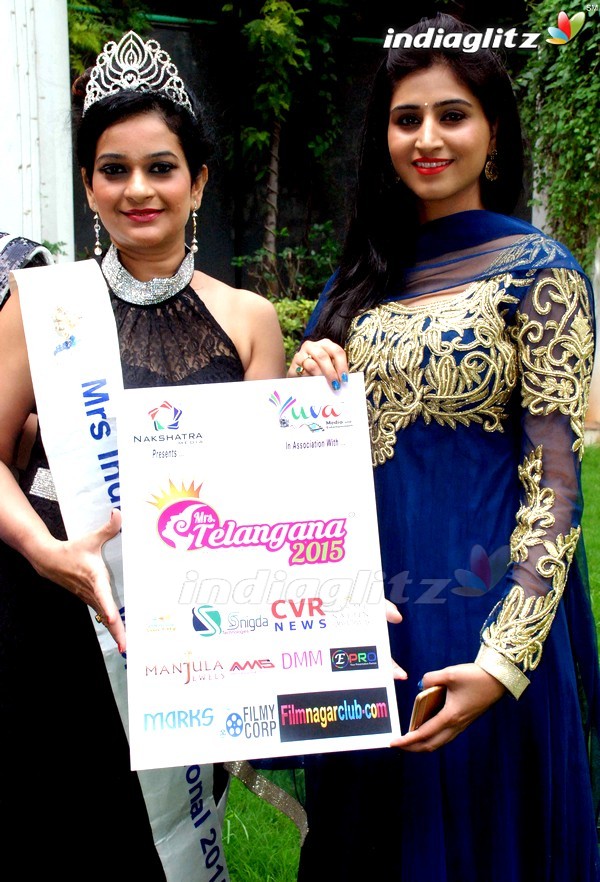 Mrs. Telangana 2015 Curtain Raiser Press Meet